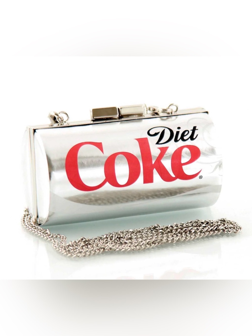 NWT Coca Cola Diet Coke  Silver Can Mini Crossbody Purse